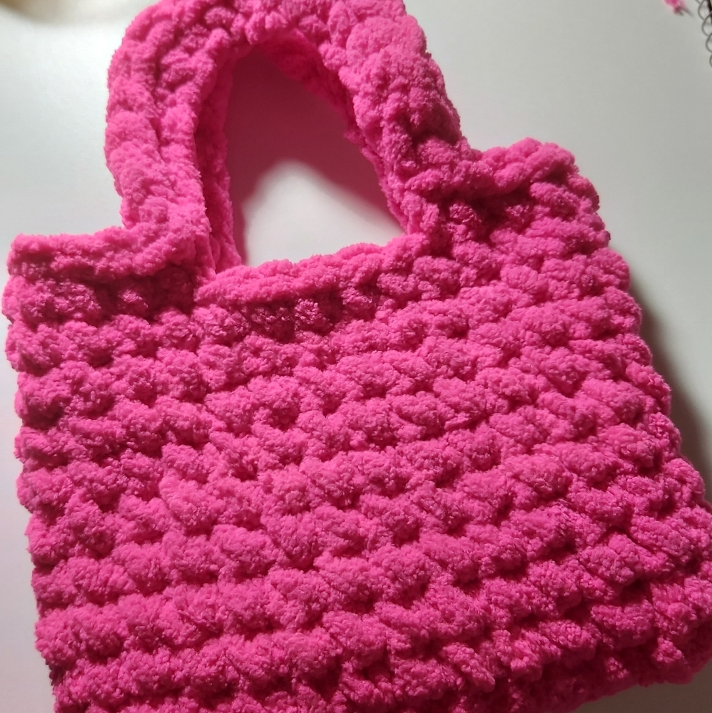 Pink handmade bag - Picture 2 of 3